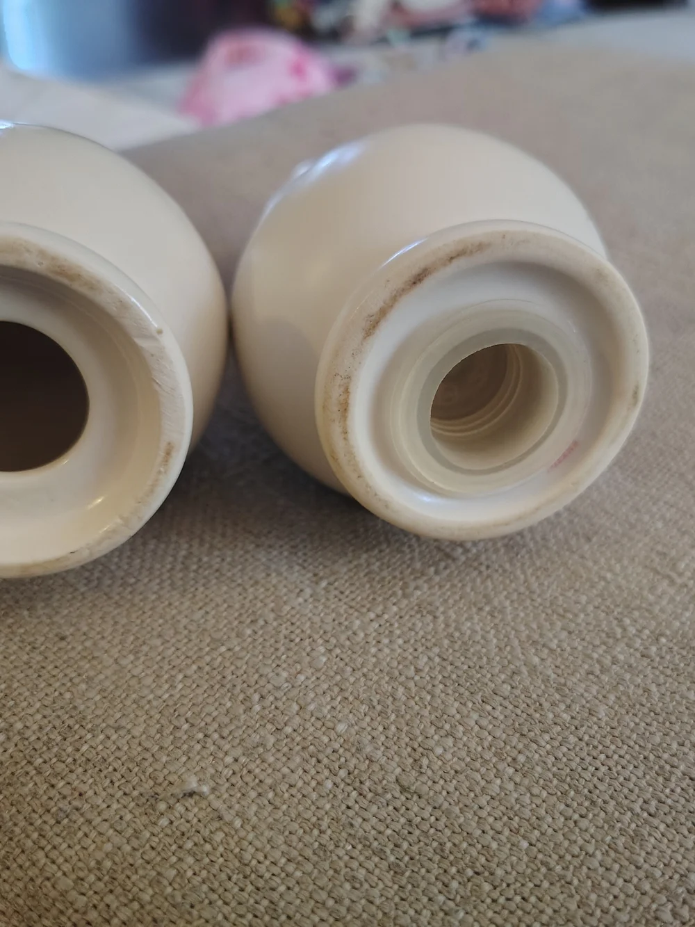 Pfaltzgraff Cream Floral Ceramic Salt & Pepper Shakers